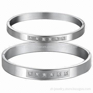 Top 316 Stainless Steel Bangles, Customized Colors are Accepted